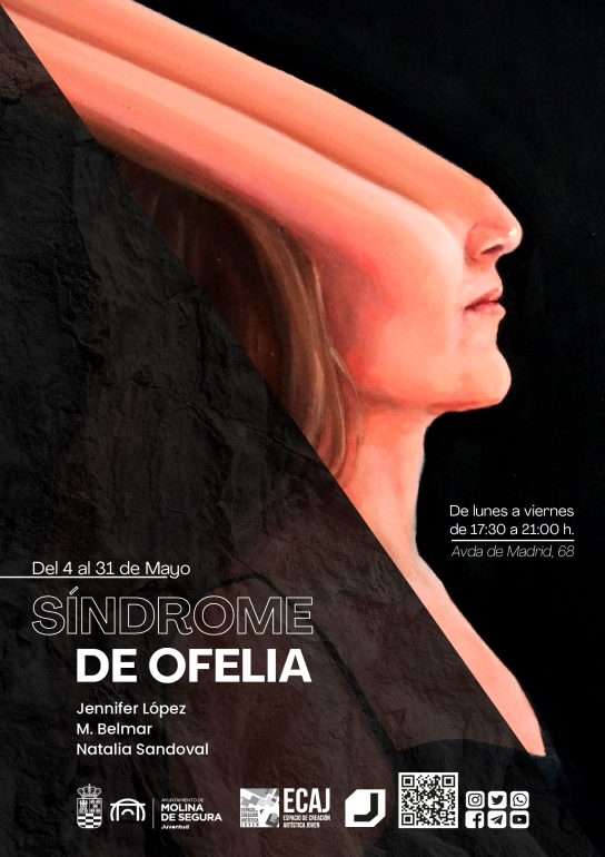 Juventud Molina Exposicion SINDROME DE OFELIA de varios artistas en Espacio Creacion Artistica Joven CARTEL 1