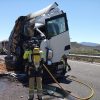 Heridos dos conductores en accidente de camión en Cieza