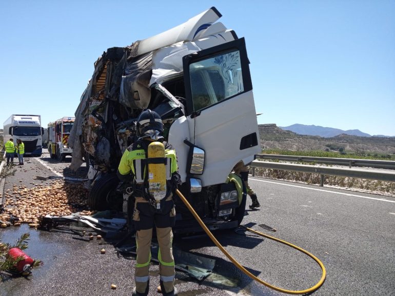 accidente camion cieza